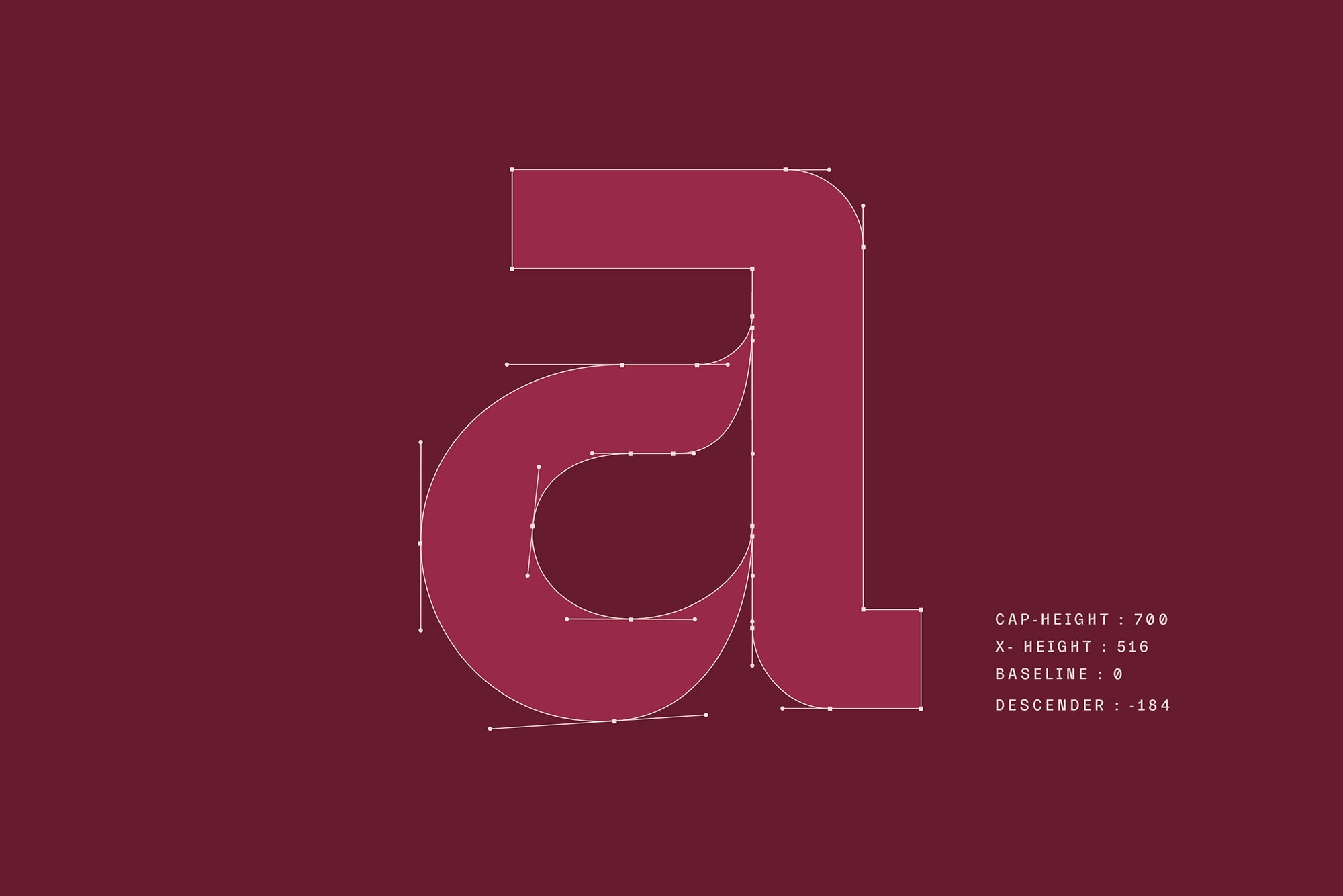 monospaced almarena typeface